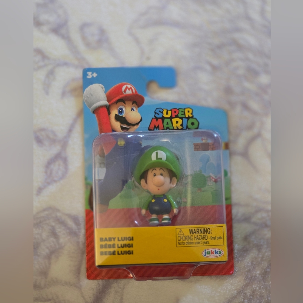 Super Mario Baby Luigi Toy Figure - Green